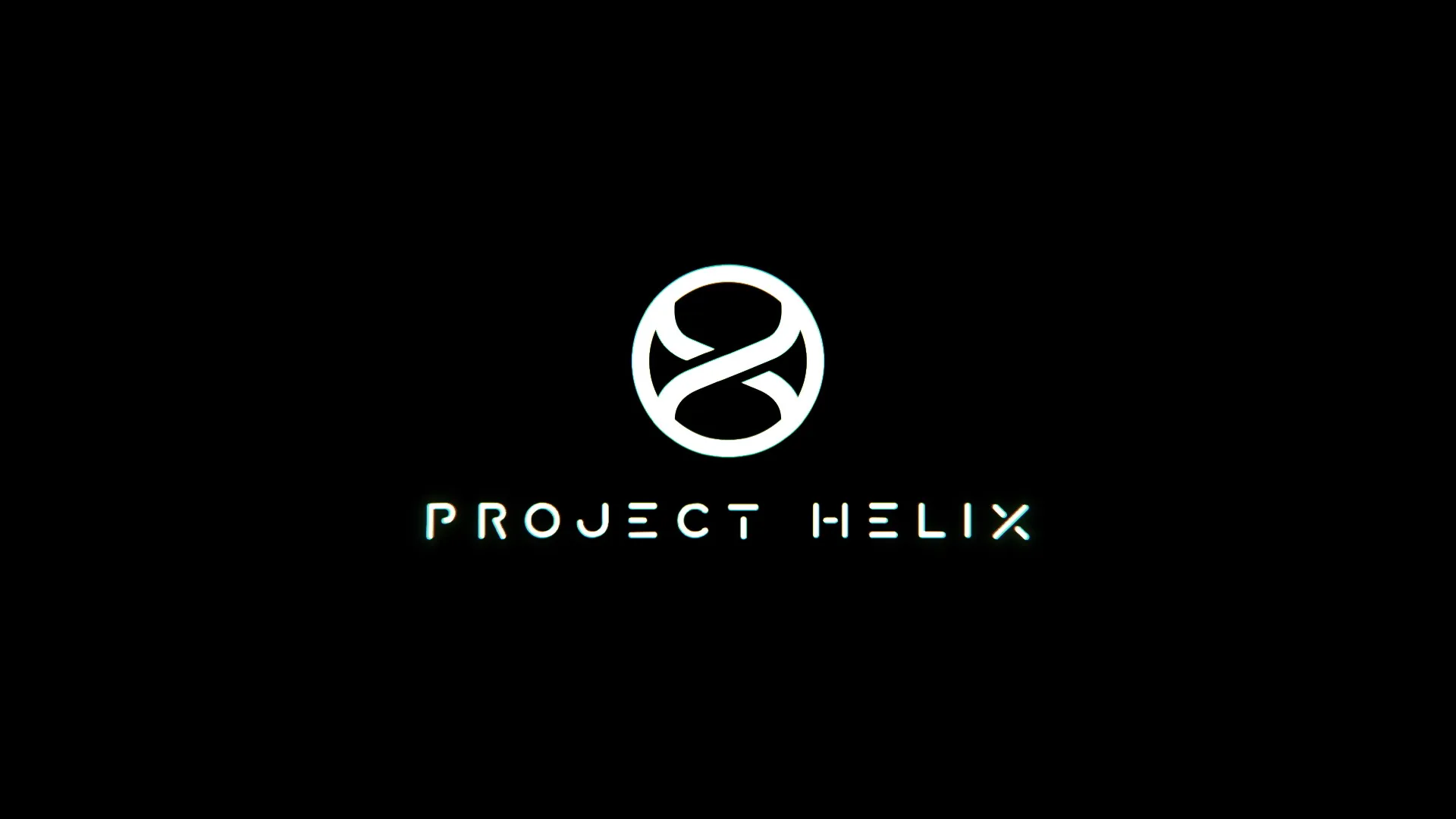 Le logo Xbox et le nom Project Helix se détachent sur un fond noir.