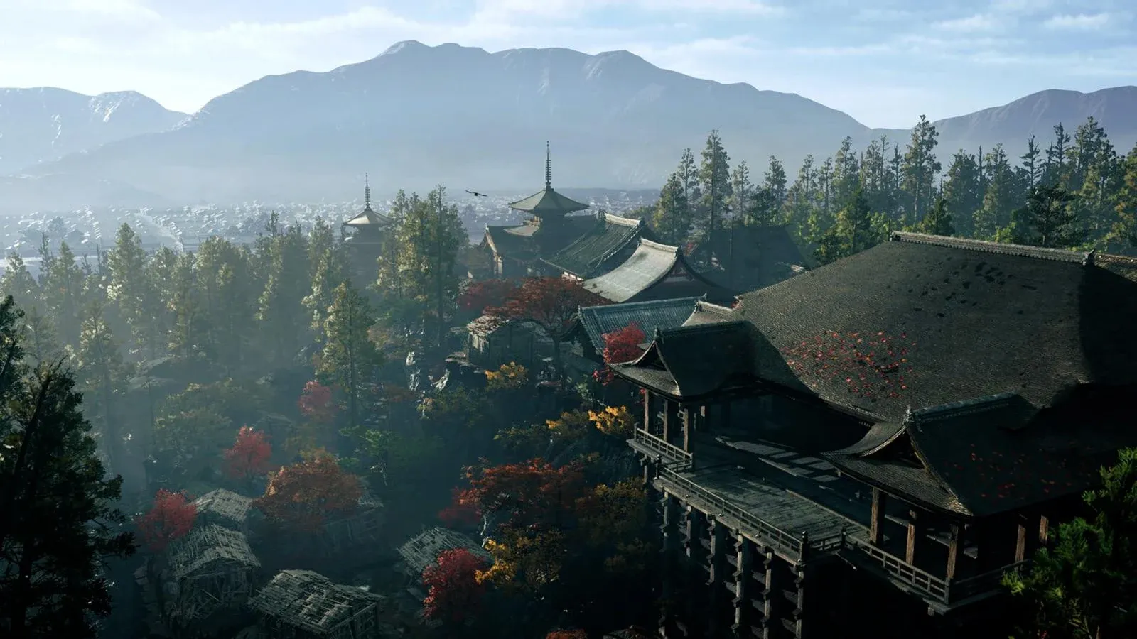 Un décor de Kyoto dans Onimusha: Way of the Sword.